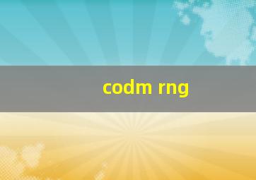 codm rng